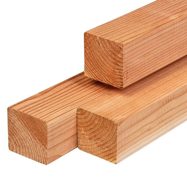 Lariks / douglas balken - 11 x 11 cm - geschaafd