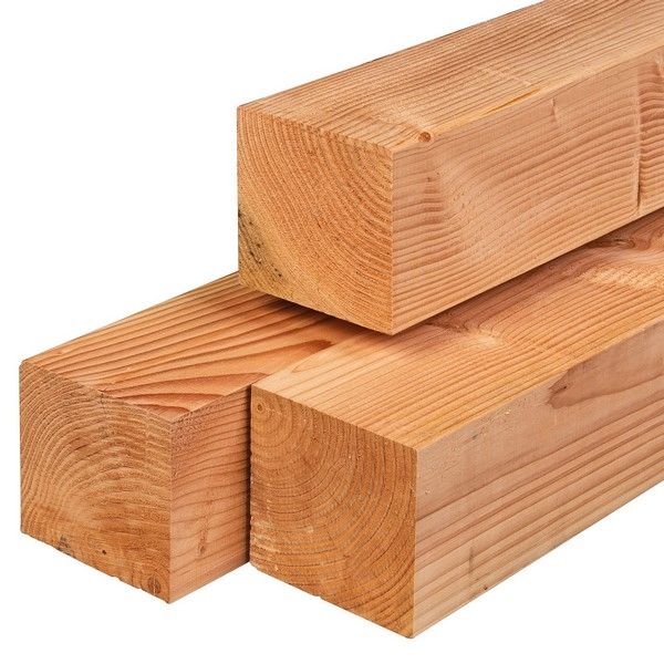 Lariks / douglas balken - 14 x 14 cm - geschaafd