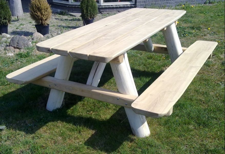 Robinia picknickbank - Boomstam - 200 cm