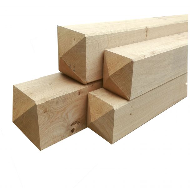 Eiken poortpalen - geschaafd