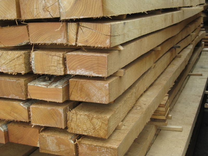 Robinia balken - 5 x 15 cm - fijnbezaagd