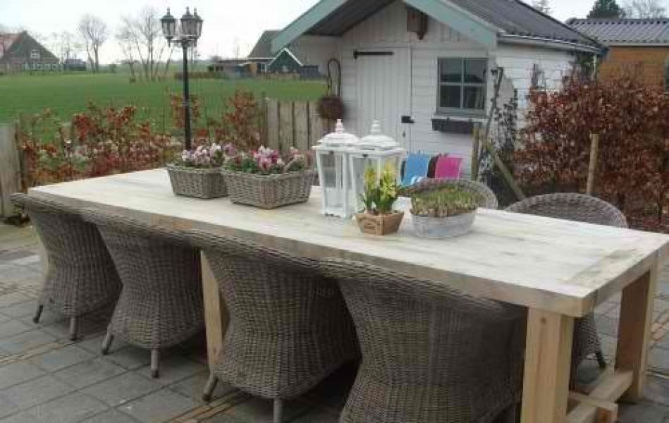 Tuintafel eik - 220 cm