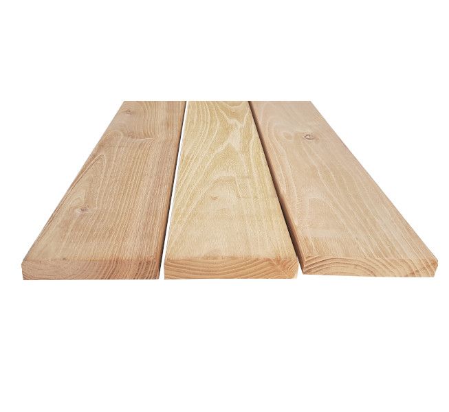 Robinia terrasplank geschaafd - 12 cm breed