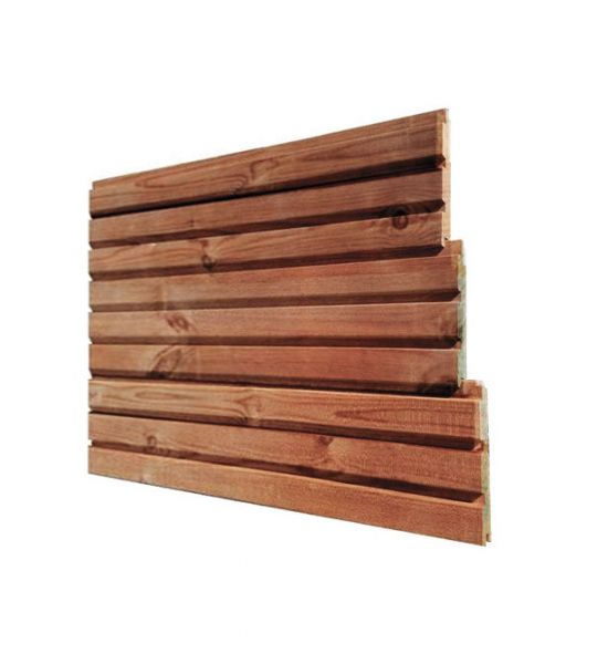 Thermowood blokprofiel triple - 18 mm dik