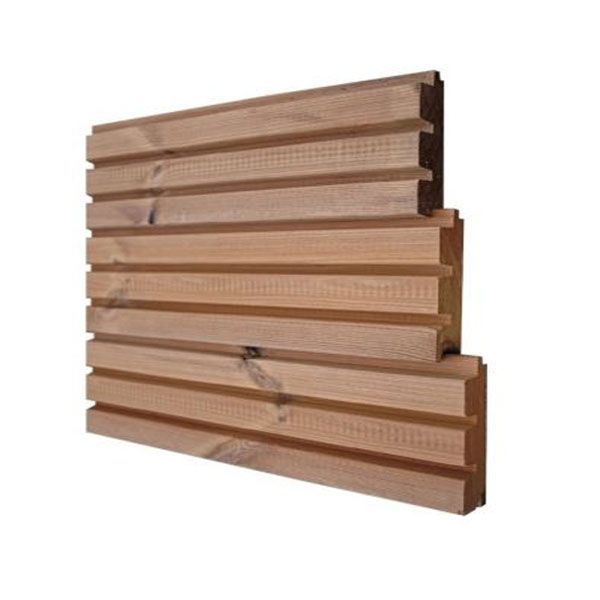 Thermowood blokprofiel triple - 27 mm dik