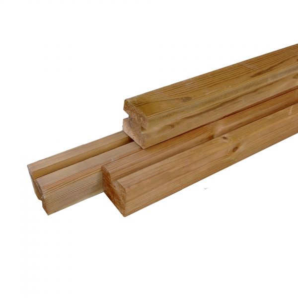 Thermowood gleufpaal - 23 mm gleuf