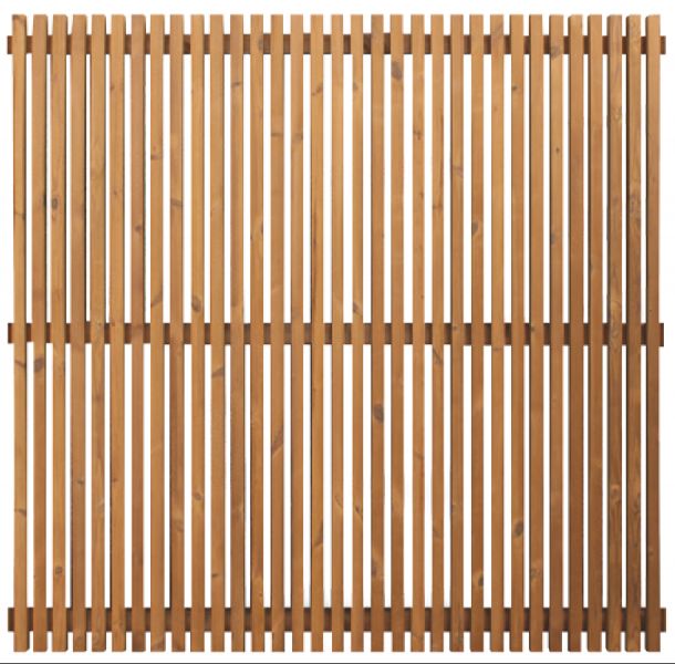 Thermowood tuinscherm open