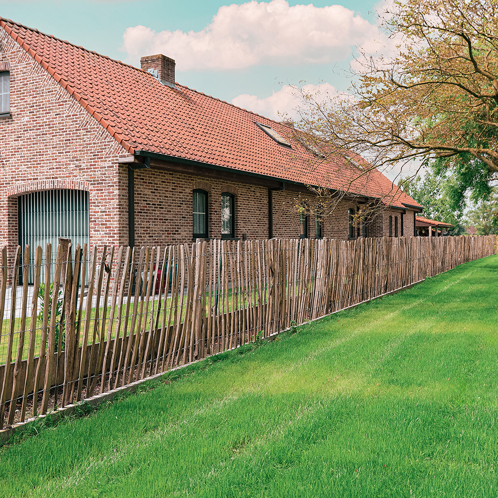 Kastanje omheining - 100 cm hoog