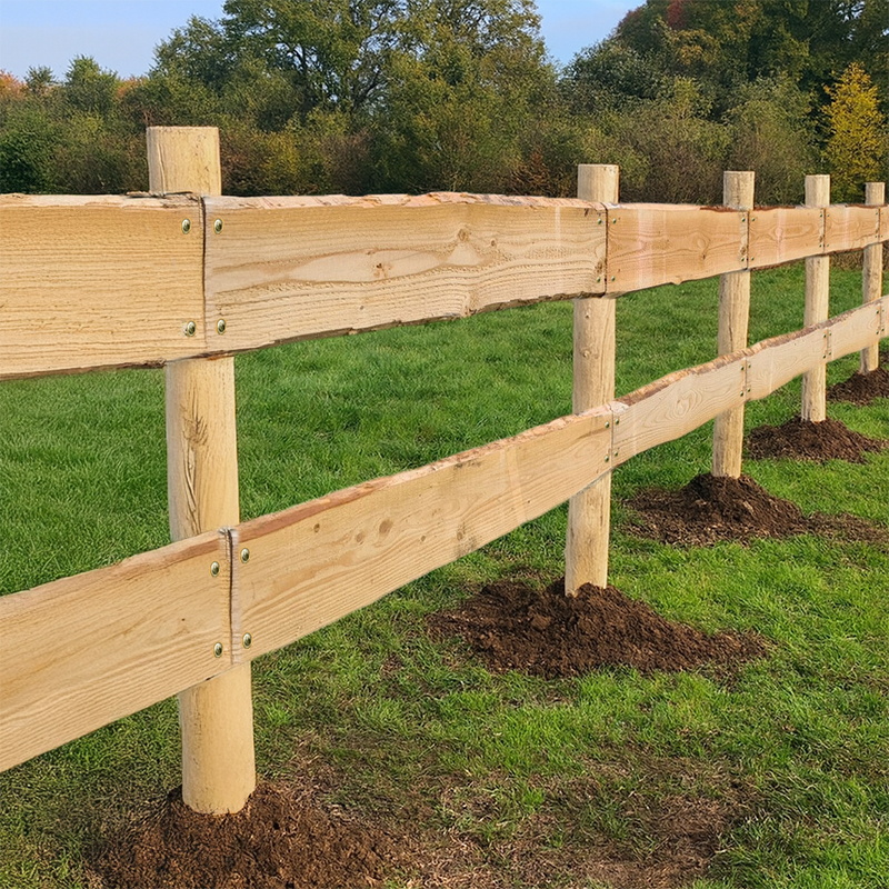 Kastanje paardenomheining - Rodeo