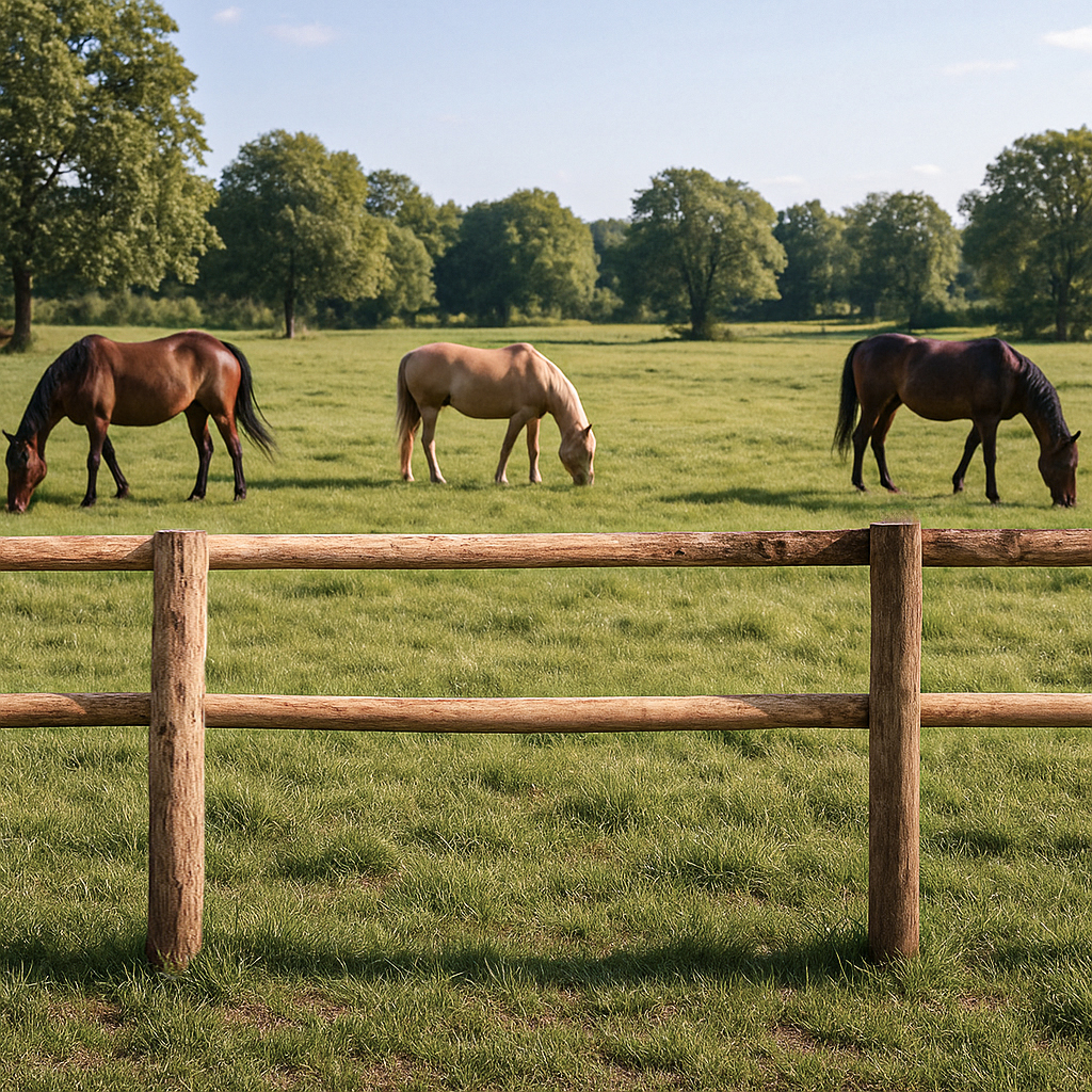 Kastanje paardenomheining - Basic