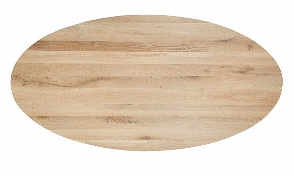 Eiken salontafel(blad) ovaal - 140 cm lang