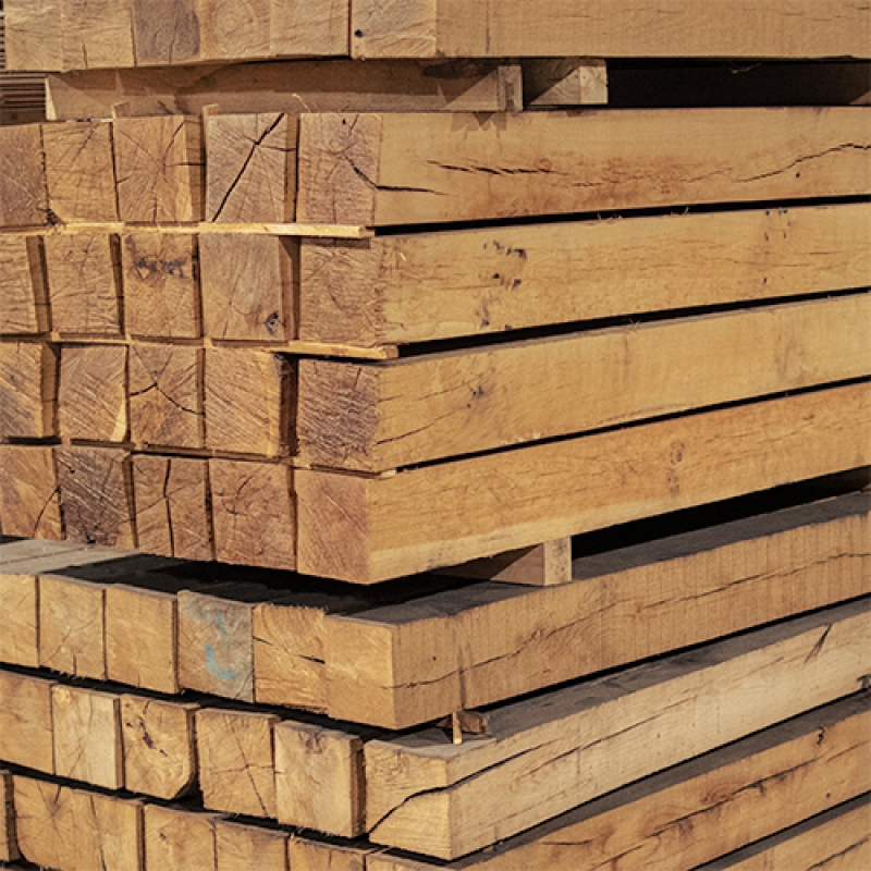 Eiken kepers fijnbezaagd