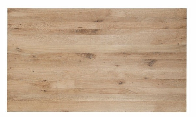Eiken salontafel(blad) recht - 140 cm lang