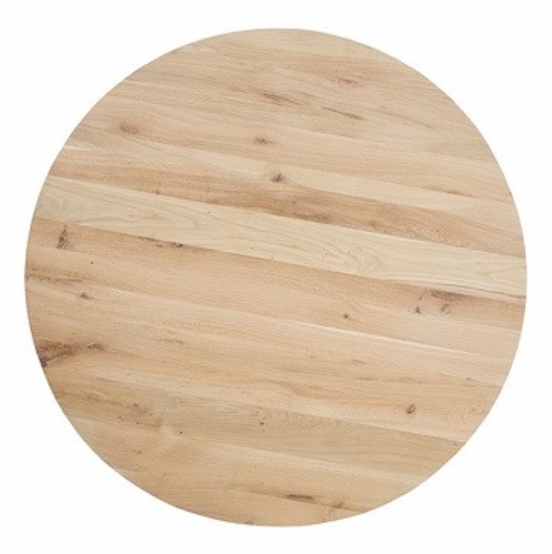 Ronde eiken salontafel(blad) - dia 80 cm