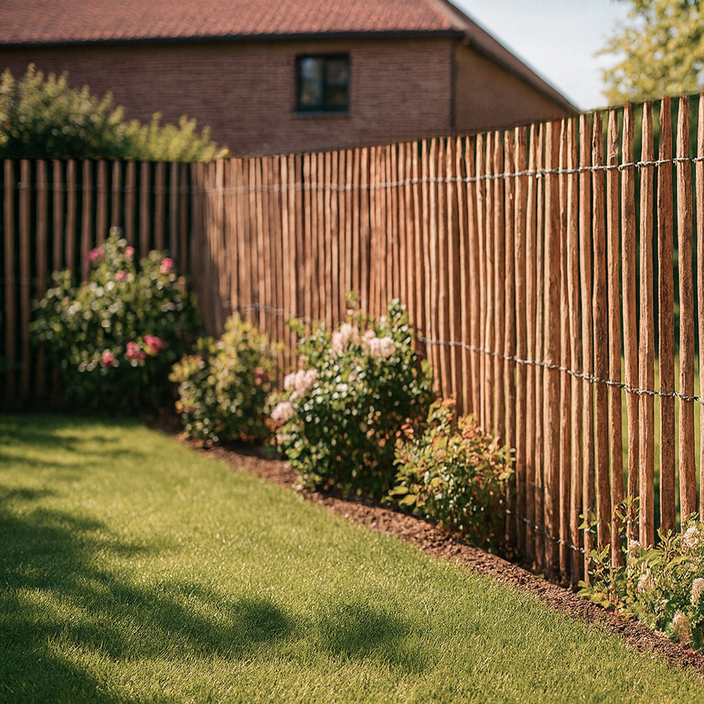 Kastanje omheining - 180 cm hoog