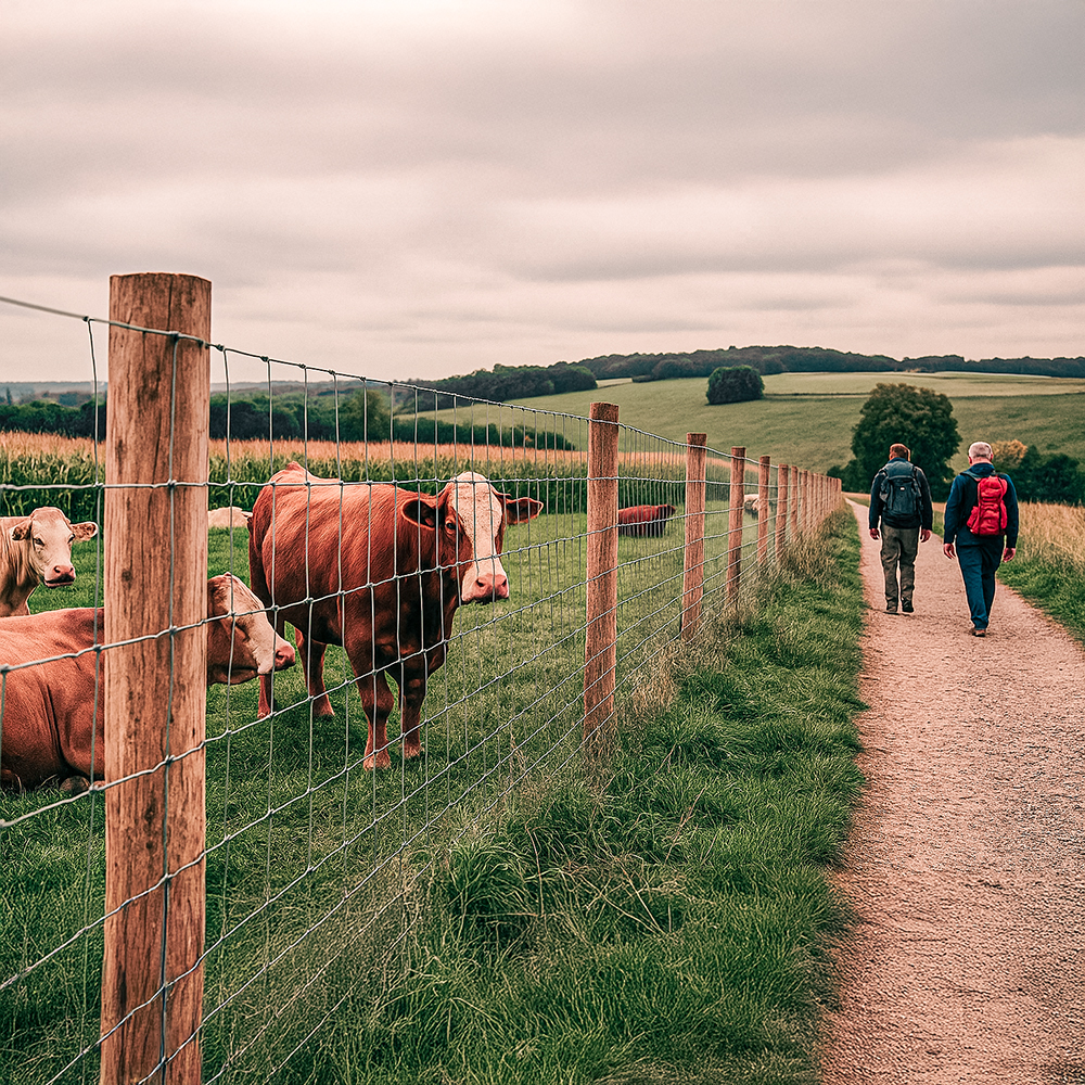 Metalen schapendraad - 140 cm hoog
