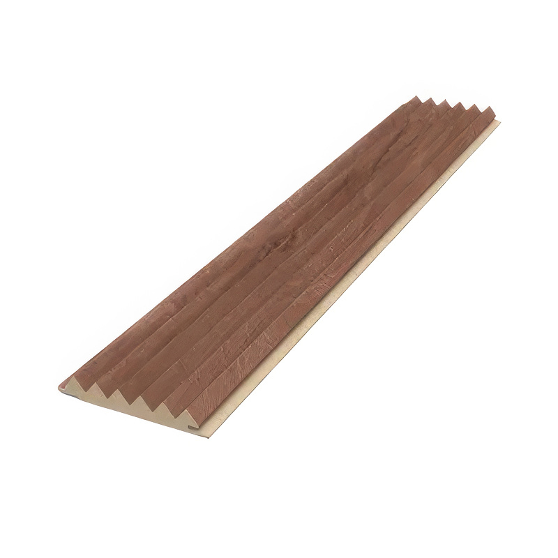 Triwall decoratief wandpaneel - Warm Walnut