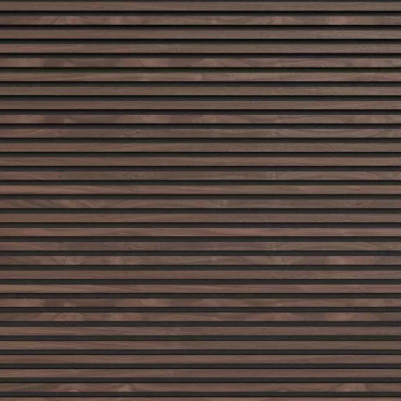 Akoestisch wandpaneel horizontaal - Walnoot