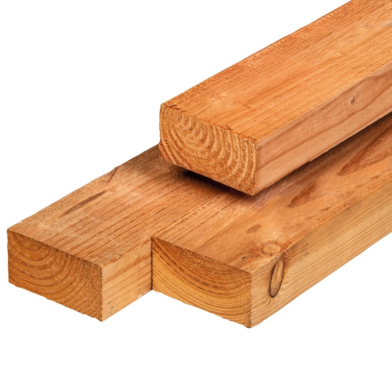 Lariks / douglas kepers - 5 x 10 cm - fijnbezaagd