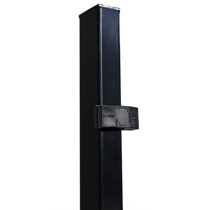 Paal voor 2D/3D draadpanelen - Zwart