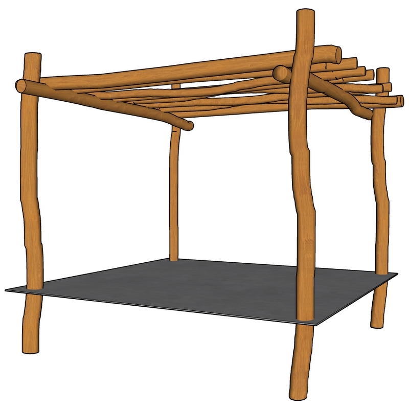 Robinia pergola Gamay - 3 x 3 m