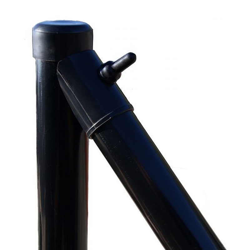 Metalen steunpaal dia. 38 mm - zwart