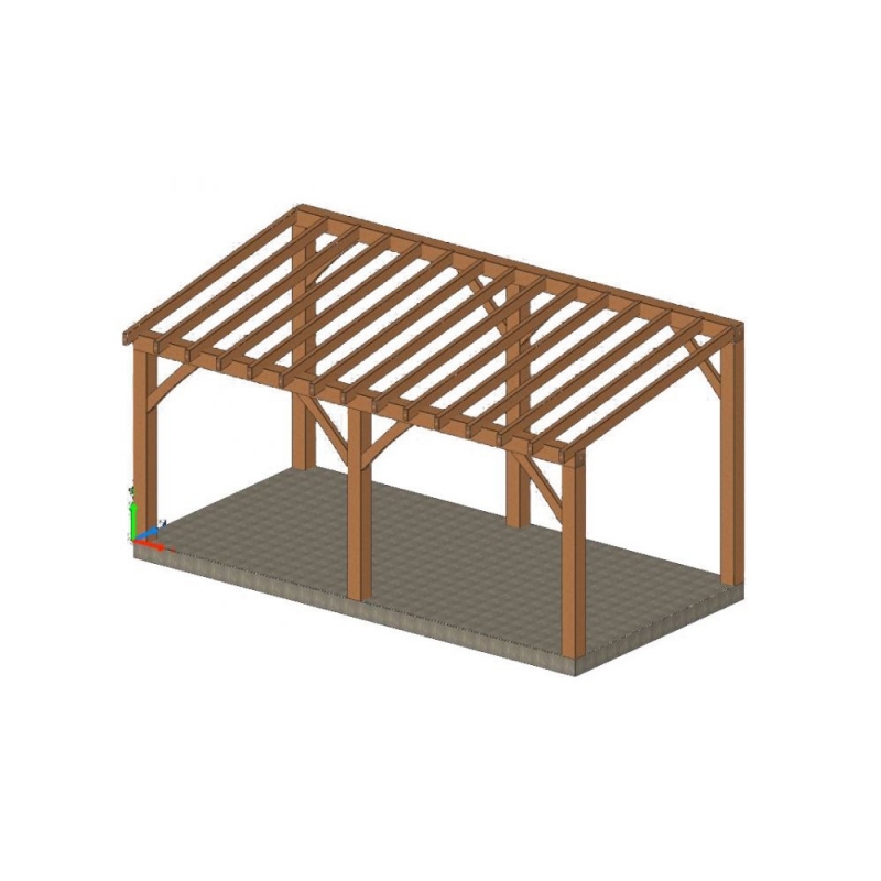Douglas terrasoverkapping Trignac - 300 x 600 cm