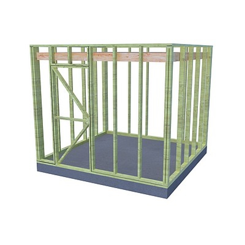 Vuren tuinhuis gebinte - 300 x 300 cm