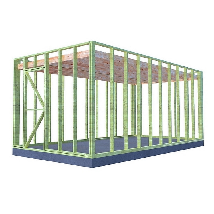 Vuren tuinhuis gebinte - 300 x 600 cm