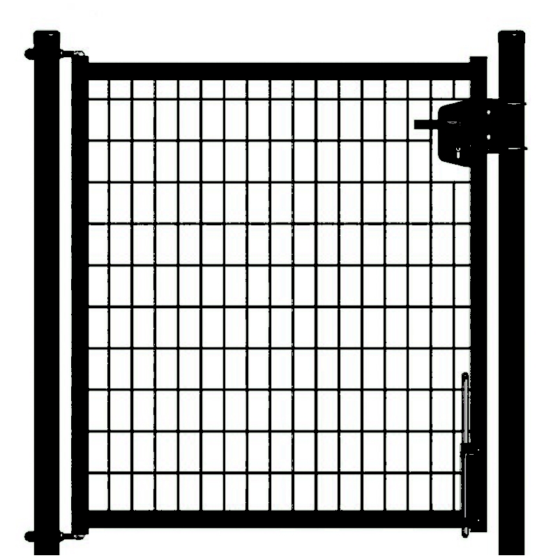 Metalen gaaspoort Grace - Zwart