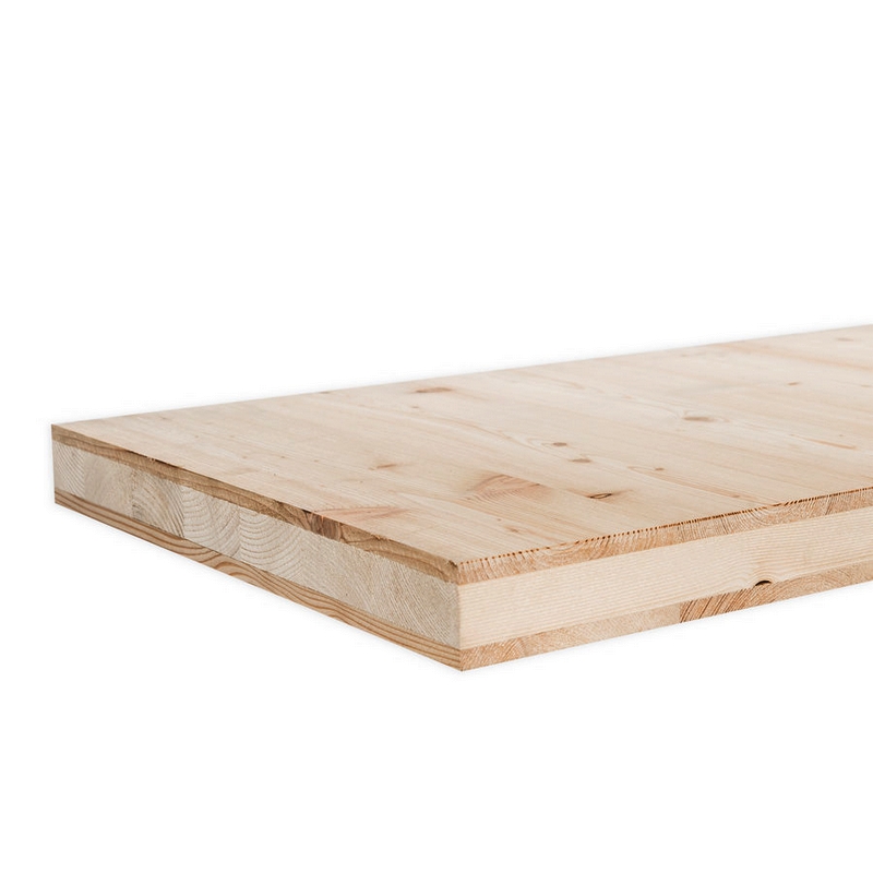 Vuren/lariks meubelpaneel A/B - 3-laags